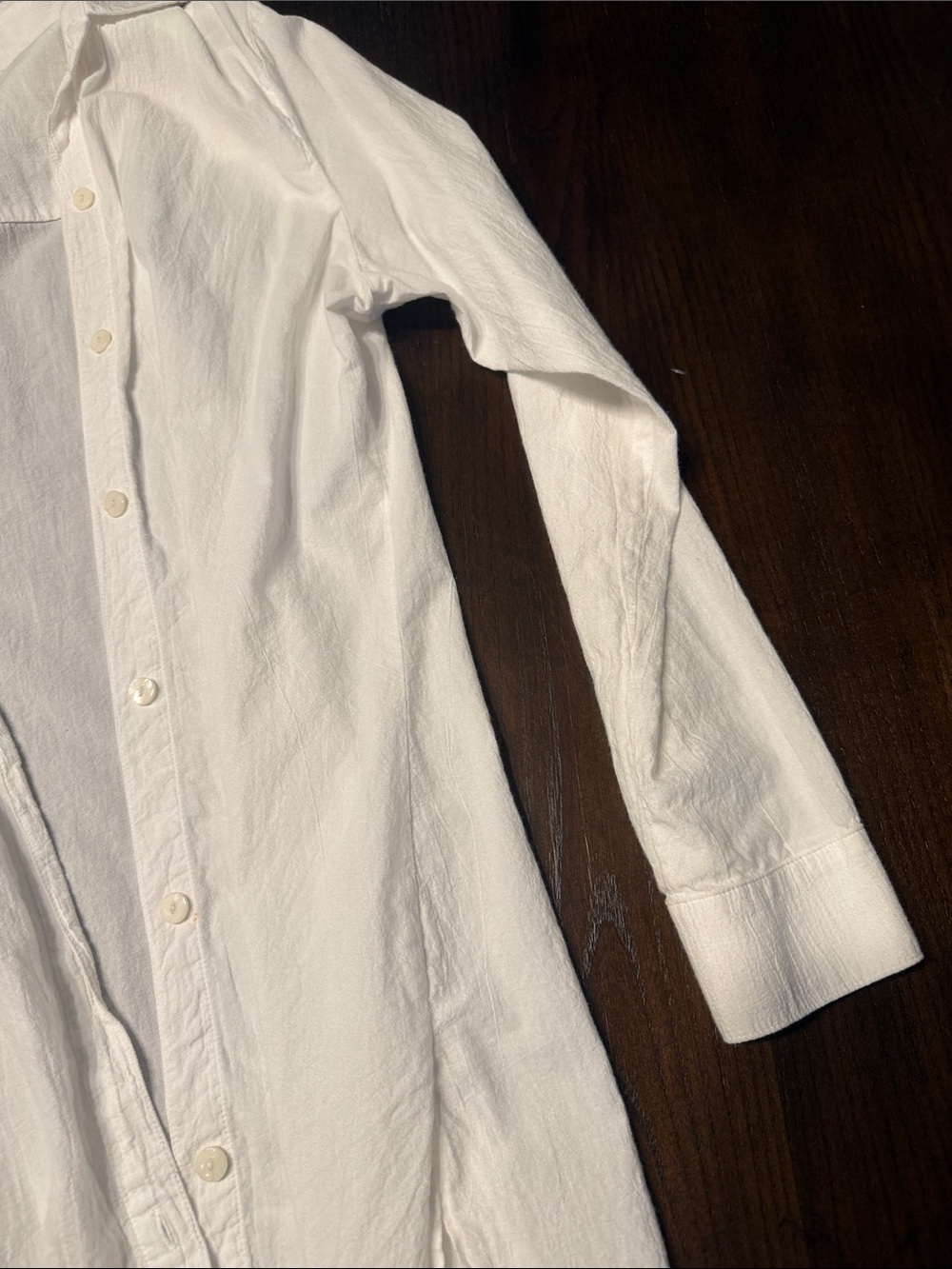 Banana Republic White Long-Sleeve Dress Shirt - Picture 5 of 5